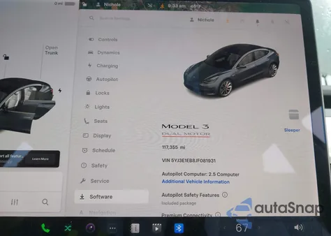 2018 Tesla Model 3 Long Range/Performance из США, поврежденный, VIN 5YJ3E1EB8JF081931